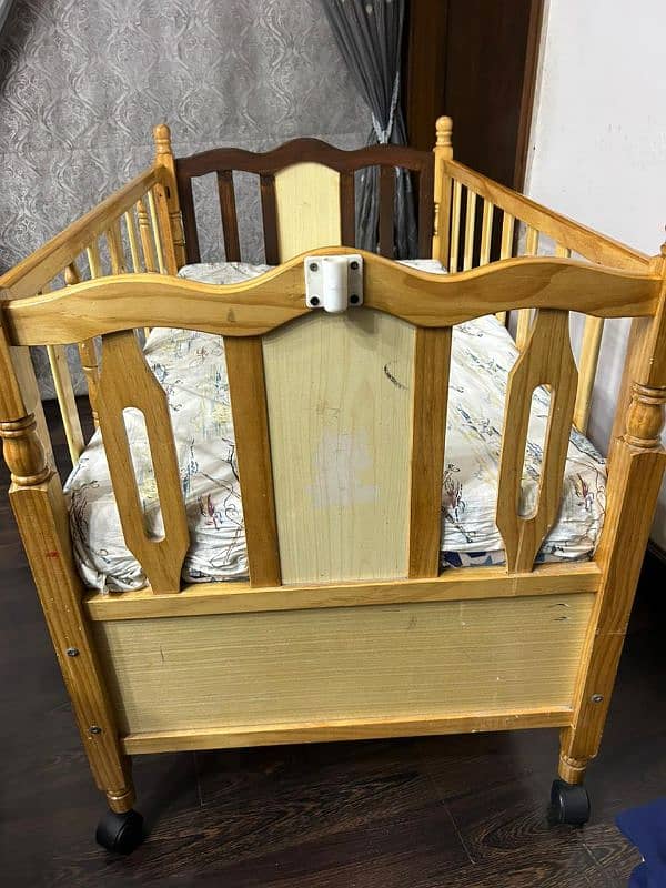 Baby cot with mattress 2