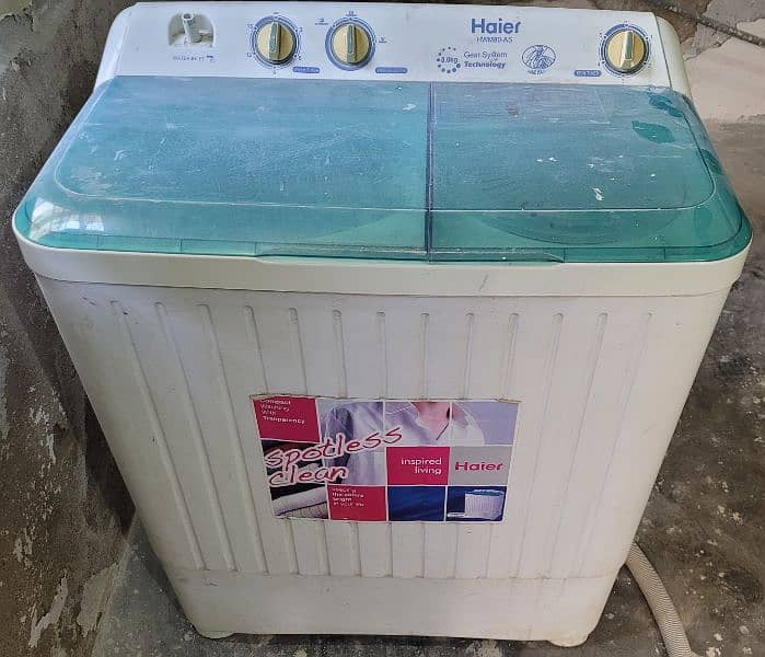 Hier washing machine with dryer, available for sale. Gulistan e Johar 0