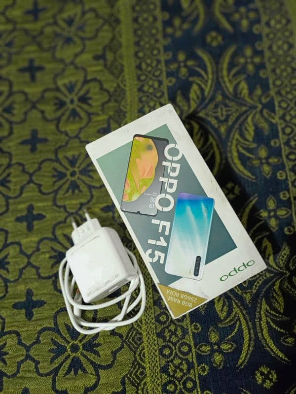 Oppo F15 8/256 box charger all Asserius 03054309384 1