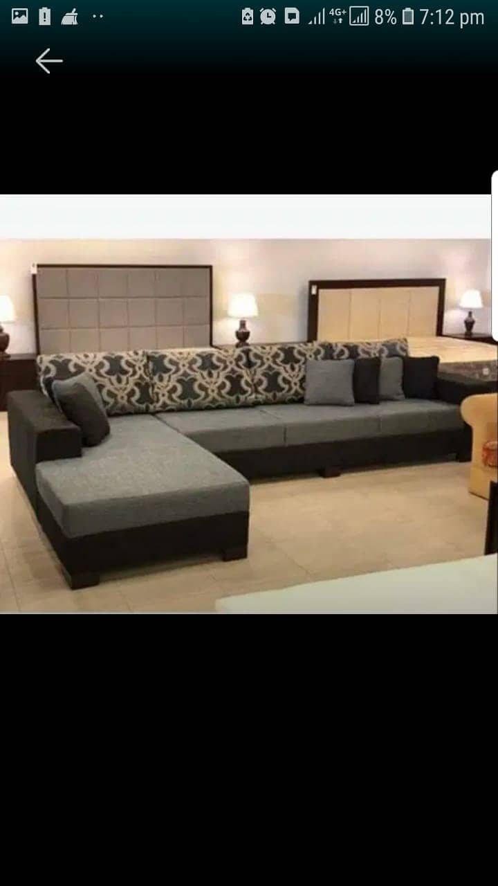 sofa set/L shape sofa/Corner sofa/furniture/dewaan/wooden sofa/chair 5