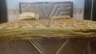 iron steel bedroom set with mattress in lalukhet whatsp 03112332537