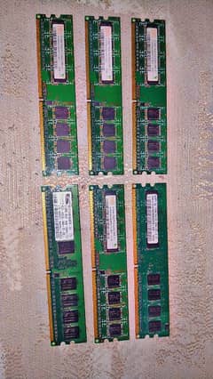 6 pieces of 512 MB RAM for computer