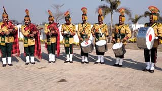 Fauji Band baja Party/Dhol group for Mendi/Pipe band/foji band baja