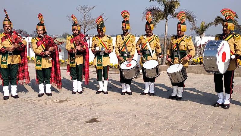 Fauji Band baja Party/Dhol group for Mendi/Pipe band/foji band baja 0