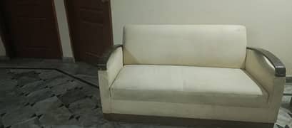 off white sofas pair