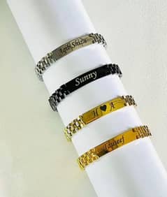 Men/Women Customized Bracelet With Name  Price       1350