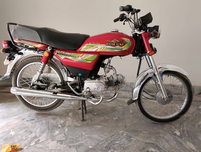 super star luvh bike like zero only 950km driven all Punjab num 0