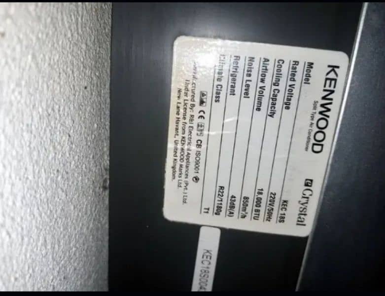 Kenwood non inverter 1.5 ton 1