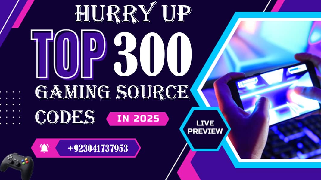 Trending (Almost 300) Gaming Source Codes 2025 0