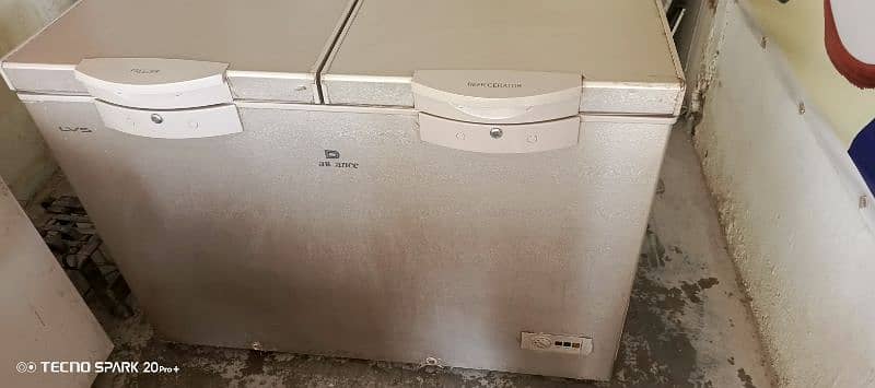 Dawlance 2door freezer+refrigerator 1