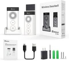 Wireless Doorbell Intercom Solar Powered, Waterproof Intercom , 2640 F