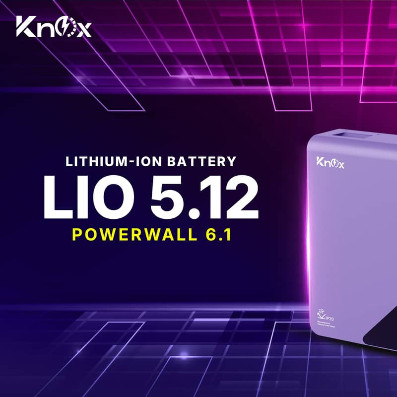 Knox Lithium-LIO Battery 5.12 Powerwall Solar Battery 2