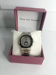 Unisex Stainless Steel Watch - 1 Pc with Watch Box