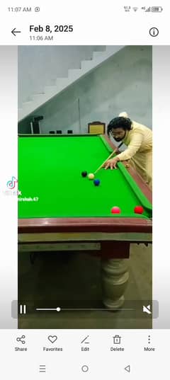 5*10 snoker table and 4*8billiard table