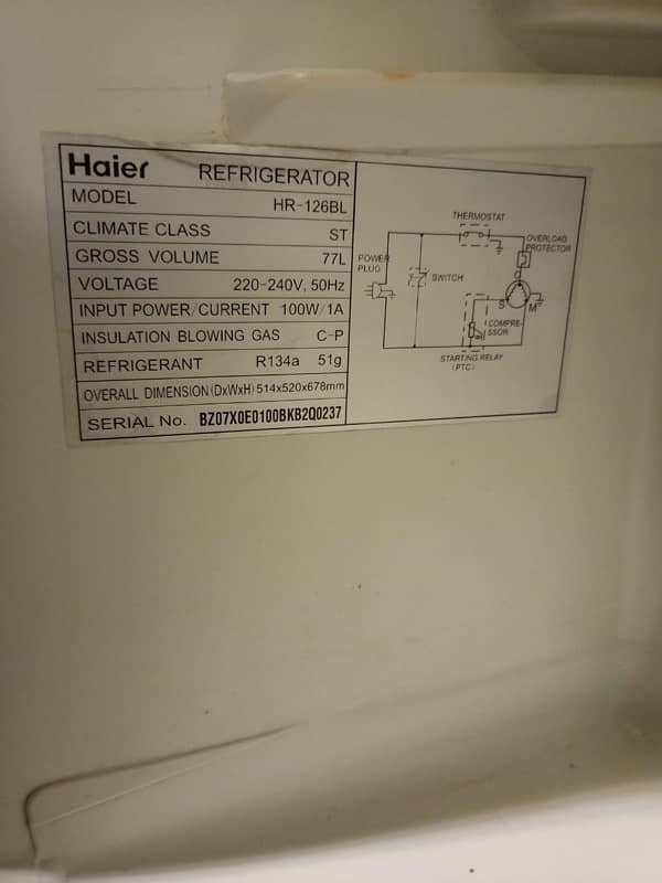 Haier Refrigerator (Room Fridge for Sale) 0