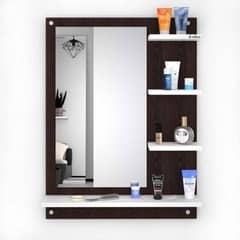 Wall mounted dressing table and mirrors