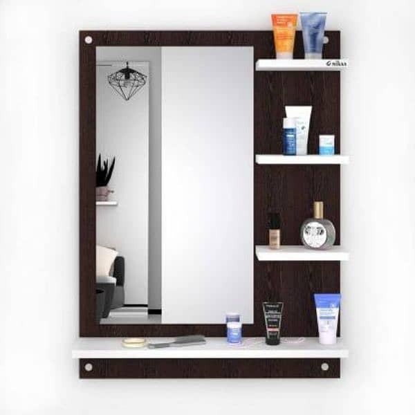 Wall mounted dressing table and mirrors 0