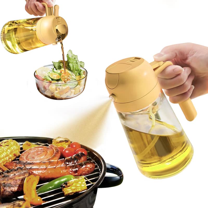 2in1 Kitchen Oil Spray Bottle And Dispenser 2