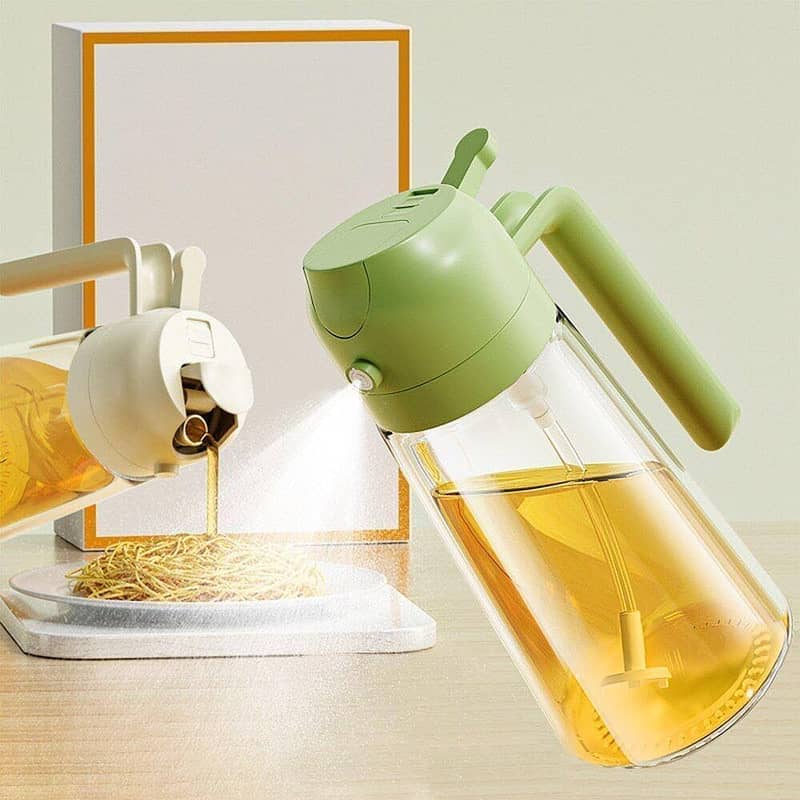 2in1 Kitchen Oil Spray Bottle And Dispenser 3