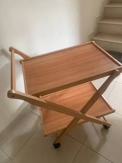 Foldable tea trolley