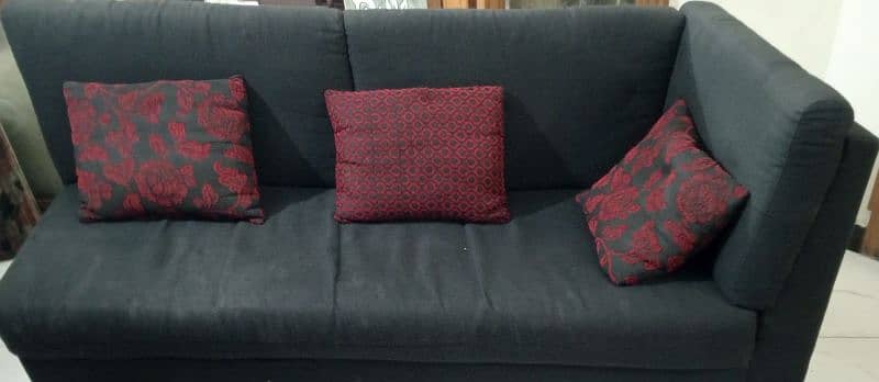 L shape sofa and setti in good condition for sale 2