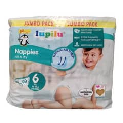 Lupilu Nappies size 6 60 pcs imported from Lidl UK