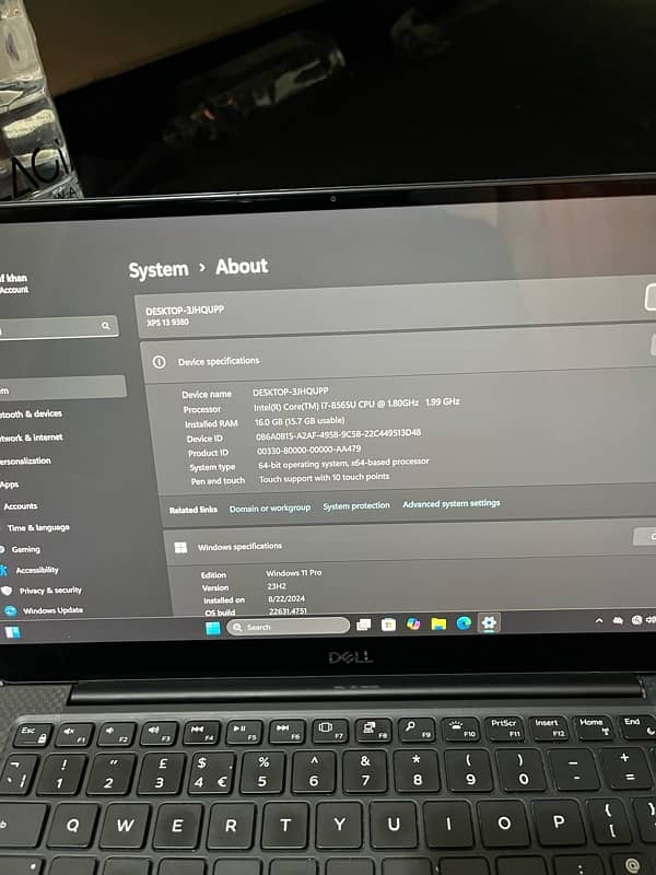 Hi, I am selling my laptop XPS m…. 10by10 windows 11 original install 10