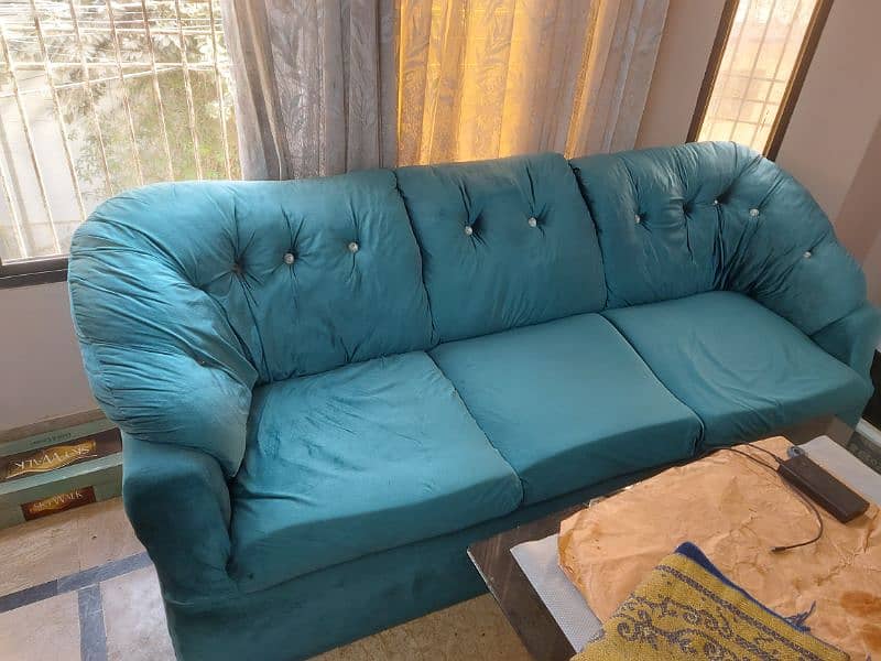 7 seater sofa set (2 month used) 2