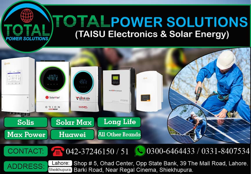 Solar Inverters | Max power | SolarMax | solis | long life | Huawei 0