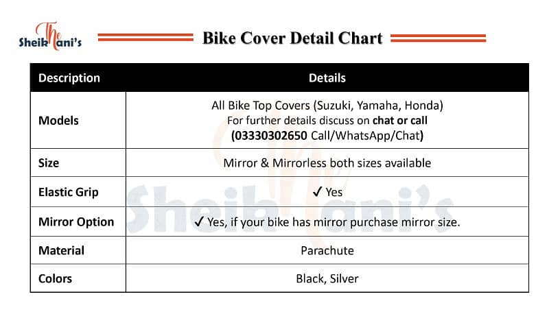 Bike Top Cover | Sunshade | WaterProof | Scratchless 3