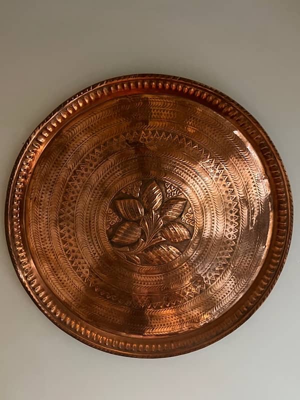 Copper Tray Original Antique 1