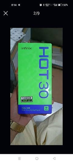 Infinix hot 30 4+4=8gb ram 128 storage 33W fast charger 1080p full hd