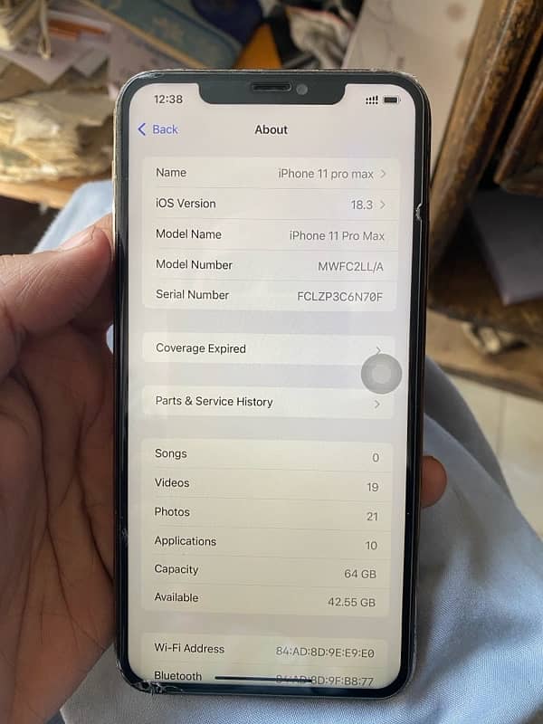 iPhone 11 Pro Max 64 gb physical sim+ e sim 3