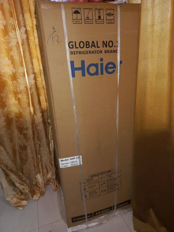 Haier Refrigerator MODEL: HRF-276 SERIES: EBDA COLOR: GOLD 0