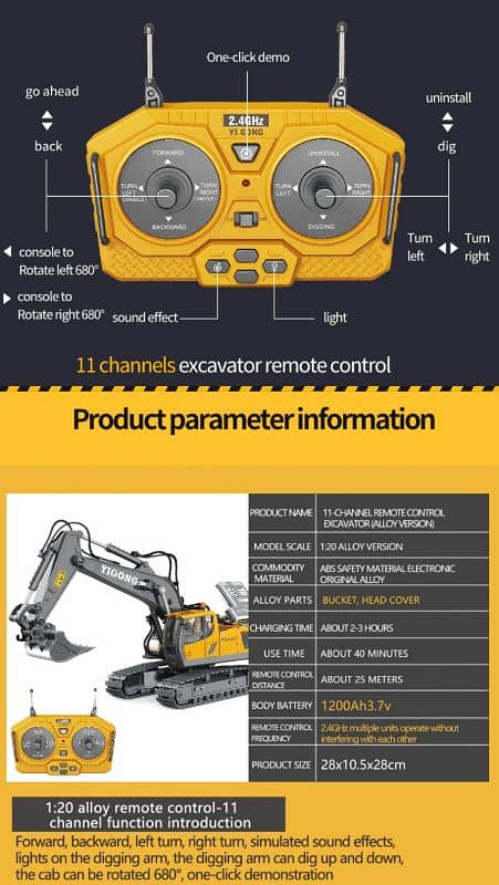 Remote controlled Excavator , RC Car 5