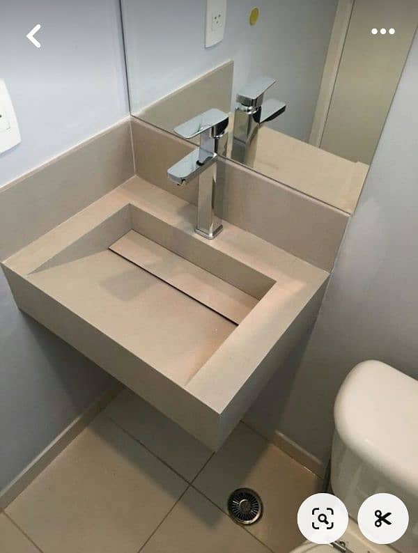 Corian Basin Vanity 1