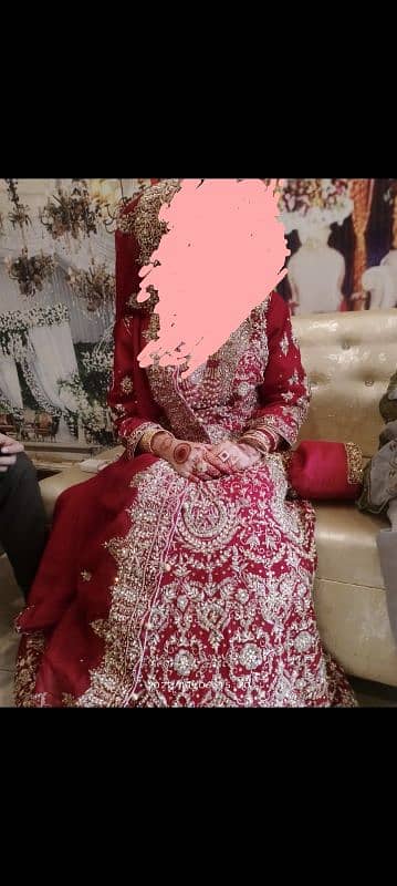 red bridal lehnga kurti and dupata 0