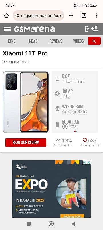 Mi 11t Pro 8/256gb Non 10