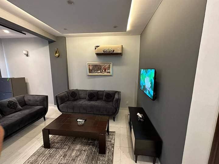 1 bed fully furnished apartment for rent Chameli Block Bahria Town Lahore 11