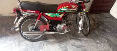 Honda CD 70 Punjab number good condition call o3137733447