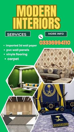 Carpet Tiles/PVC Vinyl/PvC wall Panels/ WPC Fluted panel / SPC Floor