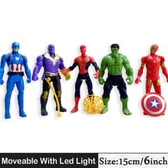 Toys Avengers Marvel Superhero Action Figures Toys 5 Pcs Large Size