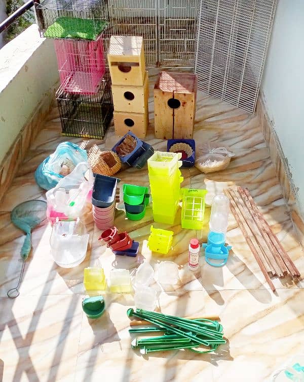 Bird's Cage Pots and Accessories all in one for Sale 4