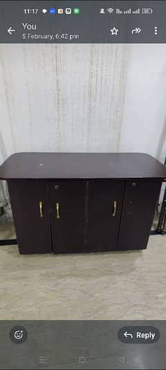 Iron Table with storage urgent sale