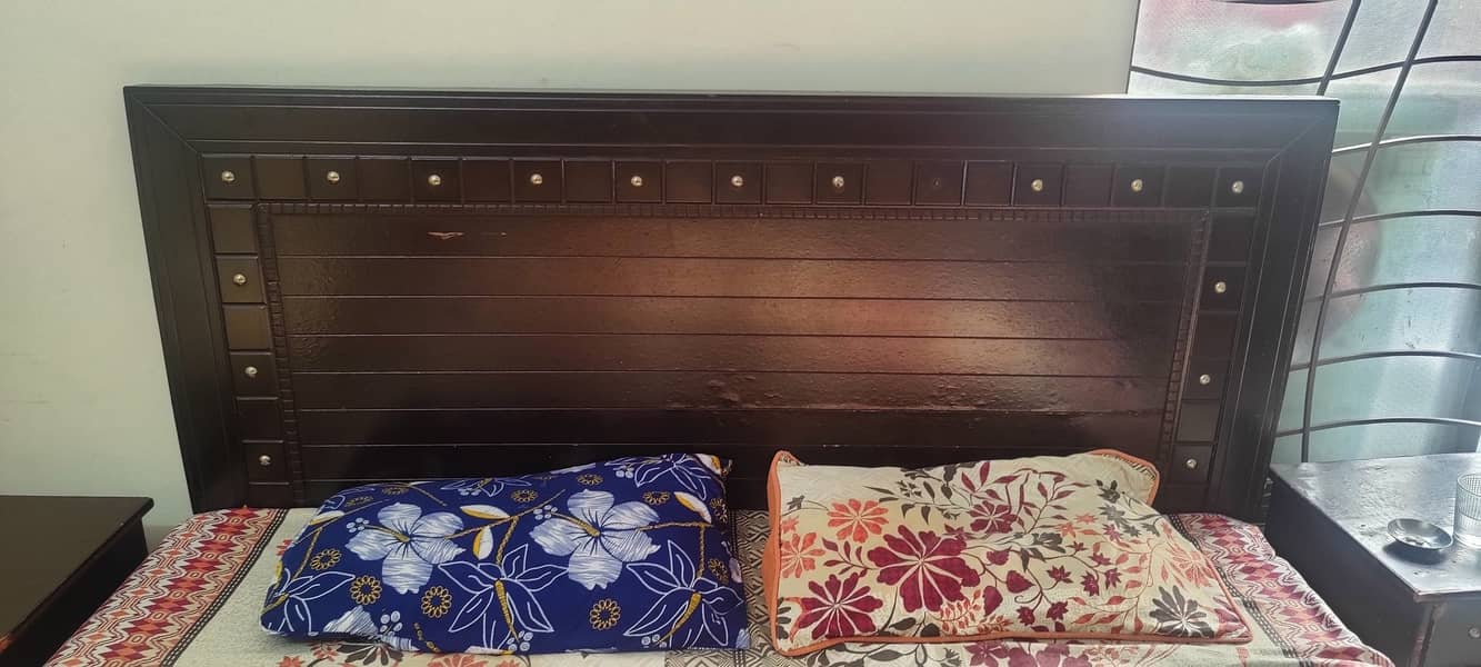 Bed + Dressing For Urgent Sale - ( without Mattress) 3