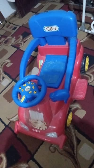 Battery car button reverse forward without remote
