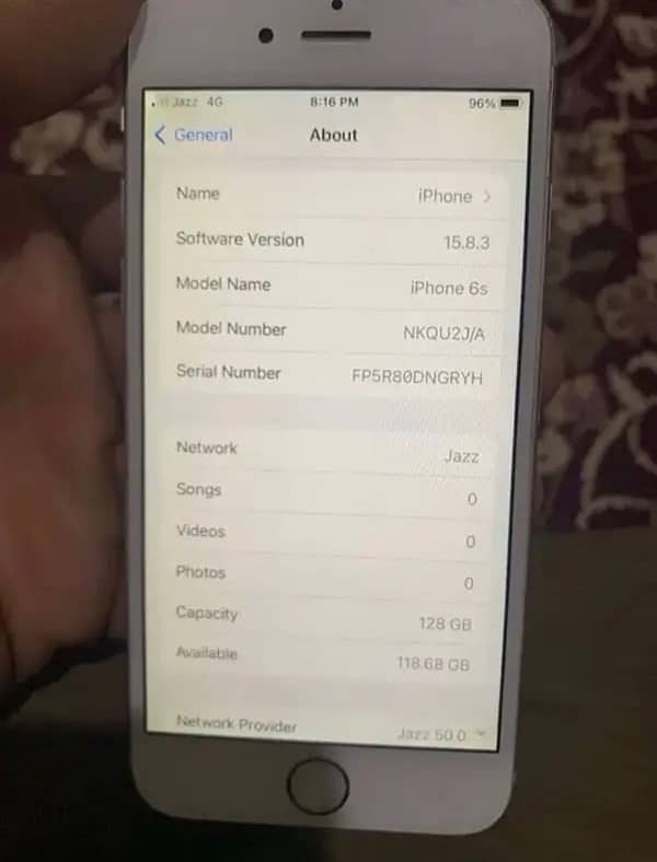 iPhone 6s 128gb pta approved contact 03239387580 4