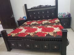 Chinyoti Style King Size Bed