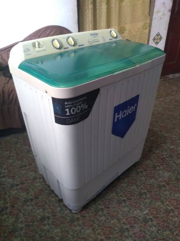 Haier washing machine Semiautomatic capacity 8kg 0