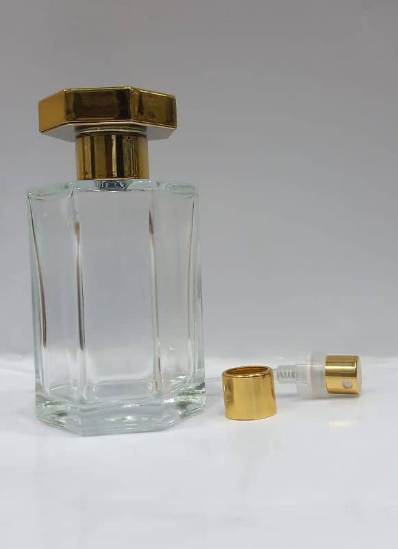 Empty Perfume Glass Bottle and Spray Pump 4